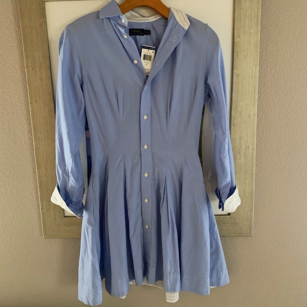 NWT Ralph Lauren Collared Dress Size 4